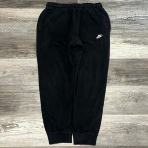 Nike Sportswear Black Mens L‎ Mini Swoosh Tapered Club Fleece Jogger Sweatpants